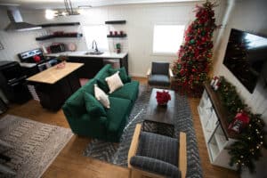 christmas casita living room